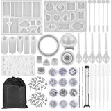 Crystal Drop Glue Silica Gel Mold Epoxy Resin Key Pendant Set Jewelry Hot