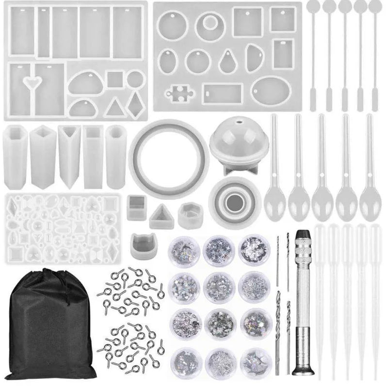 Crystal Drop Glue Silica Gel Mold Epoxy Resin Key Pendant Set Jewelry Hot
