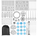 Crystal Drop Glue Silica Gel Mold Epoxy Resin Key Pendant Set Jewelry Hot