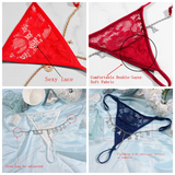 Custom Crystal Name Letters Body Chain Belt for Women Sexy Lace Bikini Thong
