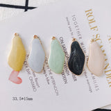 Glitter Enamel Alloy Ornament Charms 33*15mm 20pcs