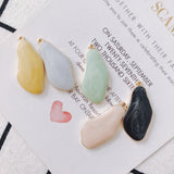 Glitter Enamel Alloy Ornament Charms 33*15mm 20pcs