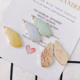 Glitter Enamel Alloy Ornament Charms 33*15mm 20pcs