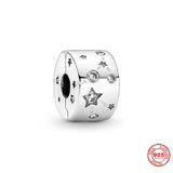 DIY Silver 925 Sunburst Flower Infinity Heart Charm Bead Bracelet