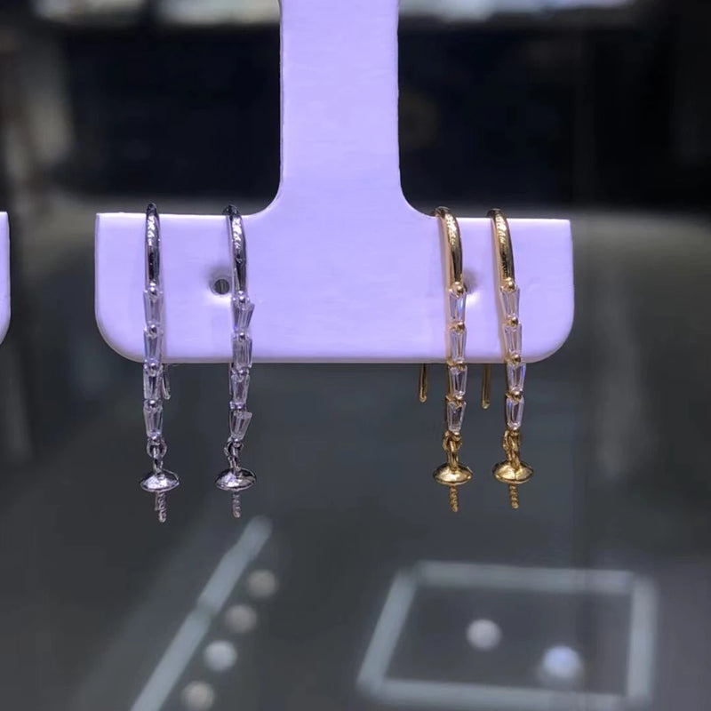 S925 Sterling Silver Earring Mounts 3 Pairs