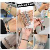 DIY Module Bracelet Stainless Steel Bangle Wedding Gift
