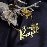 Custom Horse Unicorn Nameplate Necklace Personalized Stainless Steel Chain