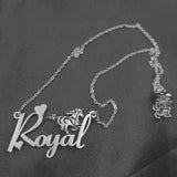 Custom Horse Unicorn Nameplate Necklace Personalized Stainless Steel Chain