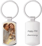 Personalized Stainless Steel Keychain with Printed Photo