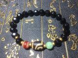 DZI Agate Bead Bracelet 8mm S925 Separated Beads Women's Bracelet