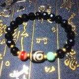 DZI Agate Bead Bracelet 8mm S925 Separated Beads Women's Bracelet