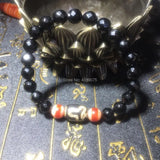 DZI Jewelry 8mm Natural Agate Beads Women's Bracelet