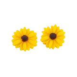 Daisy Sunflower Resin Cabochons 100pcs 23mm Ornament DIY Accessories