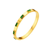 Delicate Charm Zircon Bracelet Stainless Steel Bangle