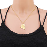 Congo Flag City Pendant Necklace Stainless Steel Ethnic Jewelry