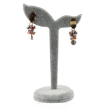 Earrings Stand Jewelry Display Studs Holder Grey Flannel Organizer
