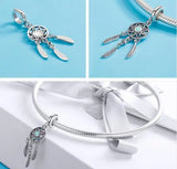 925 Silver Dream Catcher Holder Beads for Charm Bracelet Necklace DIY Jewelry