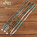 Amazonian Stone Beads Bracelets with Buddha Head Pendant