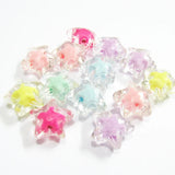 280pcs Acrylic Transparent Star Beads for Chunky Jewelry/DIY Hand