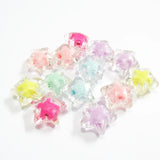 280pcs Acrylic Transparent Star Beads for Chunky Jewelry/DIY Hand