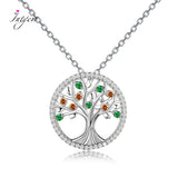 925 Silver Gemstone Wedding Necklace Pendant for Women
