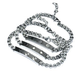 316L Stainless Steel Anchor Star Wheel Cuff Bracelet