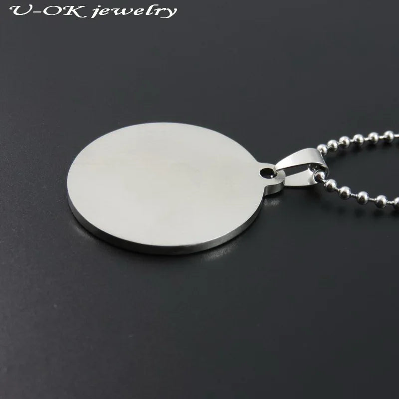 316L Stainless Steel Dogtags Necklace Pendant, DIY Logo Jewelry Pendant