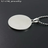 316L Stainless Steel Dogtags Necklace Pendant, DIY Logo Jewelry Pendant