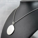 316L Stainless Steel Dogtags Necklace Pendant, DIY Logo Jewelry Pendant