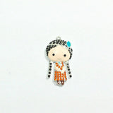 Indian Girl Rhinestone Pendants 10pcs/lot For Jewelry