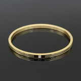4MM Gold/Rose Stainless Steel Crystal Bracelet Women Bracelets & Bangles