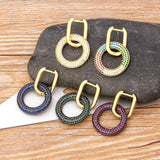 Micro Pave CZ Drop Earrings for Women Girls Wedding Party Christmas