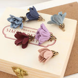 50pcs Alloy Flower Caps Colorful Suede Tassel DIY Jewelry Necklace/Bags Pendants