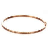 14K Rose Gold Geometric Bracelet for Women
