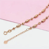 14K Rose Oval Bracelets for Women Classic Art Charm Wedding Party Jewelry Gift