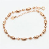 14K Rose Oval Bracelets for Women Classic Art Charm Wedding Party Jewelry Gift