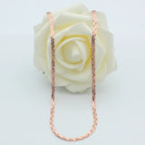 14k Rose Gold Plated Soft Chains Necklace for Women