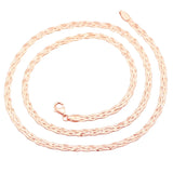 14k Rose Gold Plated Soft Chains Necklace for Women