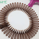 Plastic Full Circle Stretch Flexible Comb Teeth Headband Hair Band Clip