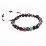 8mm Stone CZ Ball Bracelet Men