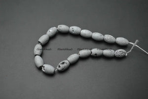 8x12mm Natural Druzy Agate Barrel Rice Tube Loose Beads