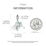 925 Silver Garden Watering Trowel Tree Charm Pendant