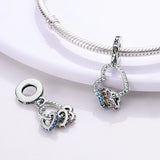 925 Silver Heart Charm Beads for Child DIY Making