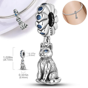 925 Silver Unicorn Dangle Charm Pendant for Jewelry Making