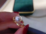 925 Sterling Silver Adjustable Finger Ring Settings for Pearls