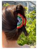 Acetate Rainbow Geometric Hair Clip Claw For Women Girls