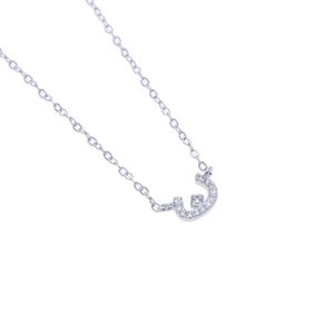 Arabic Love Letter Charm Necklace 925 Sterling Silver Wedding Jewelry