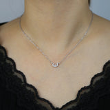 Arabic Love Letter Charm Necklace 925 Sterling Silver Wedding Jewelry