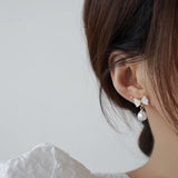 Artificial Pearl Butterfly Earrings For Women Stud Earring Bijoux Pendant Gift