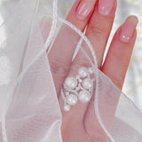 Freshwater Pearl Ring 925 Silver High Statement Jewelry